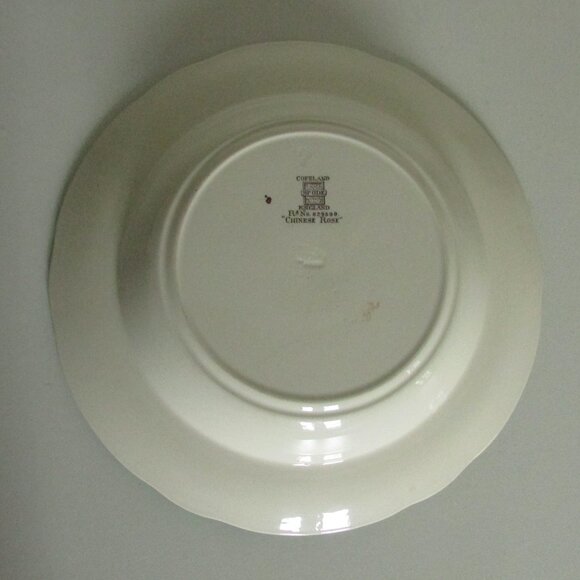 Vintage 9" rimmed bowl, Chinese Rose design, Copeland Spode (Lot 1) - Picture 13 of 13